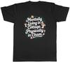 Mentally Living In a Cottage Physically In Chaos Mens T-Shirt Tee Gift Top