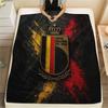 Belgium National Football Team Flannel Blanket, High Quality Comfortable for All Seasons, Home Decor, Warmth and Comfort