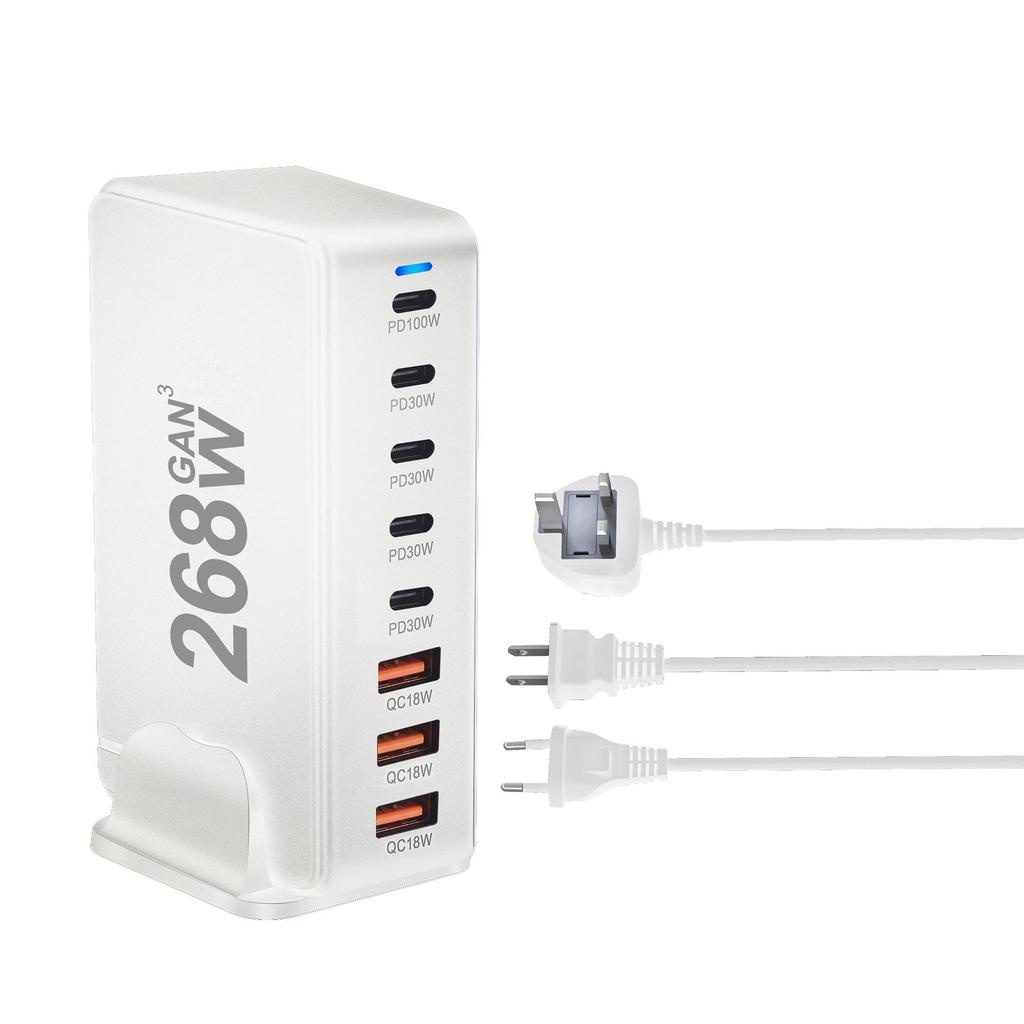 800W Multi-Port GaN PD Fast Travel Charger Adapter