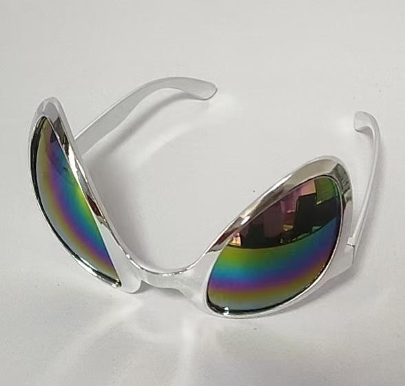 Adult men's and women's sunglasses European and American funny sand sculpture sun protection anti-ultraviolet Mars alien party dance sunglasses
