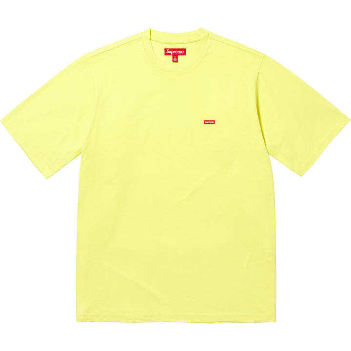 Supreme Желтая футболка с маленькой коробкой