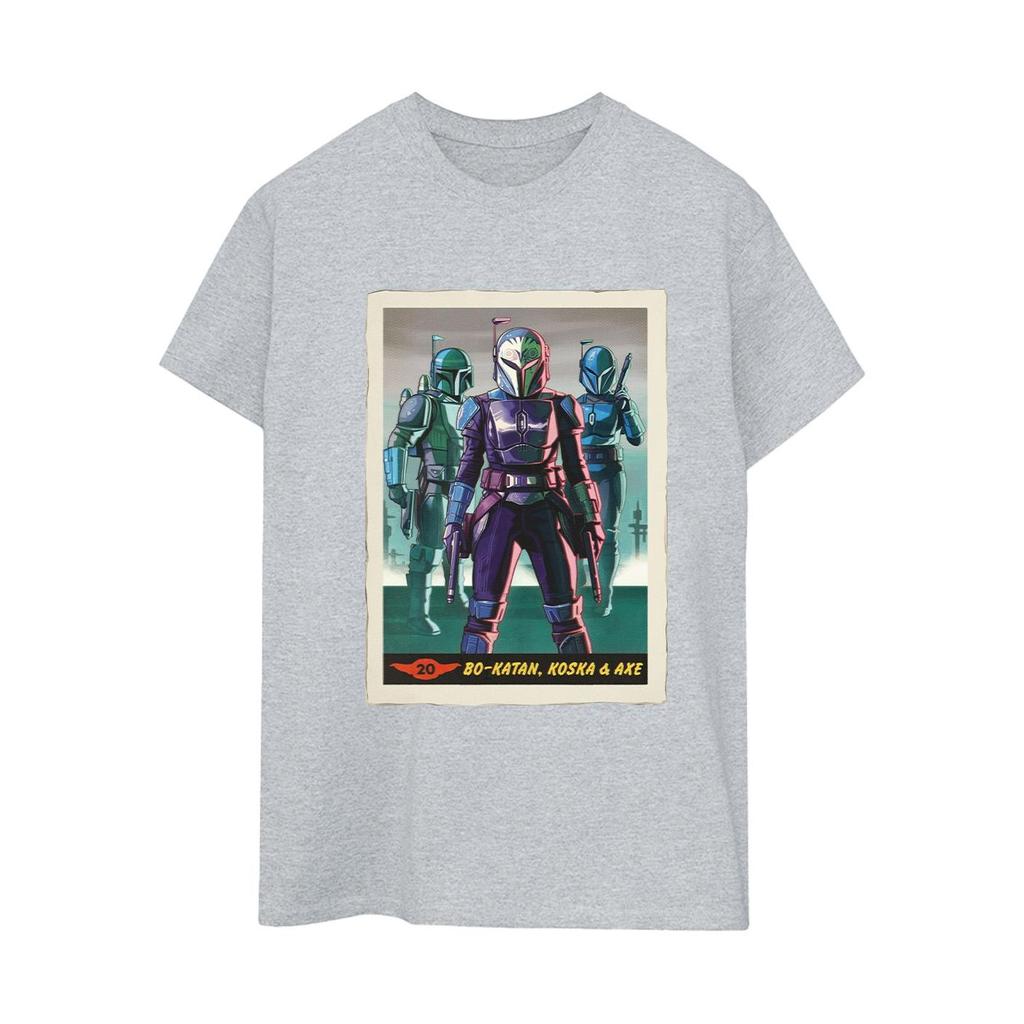 Star Wars Womens/Ladies The Mandalorian Bo-Katan Koska and Axe Cotton Boyfriend T-Shirt