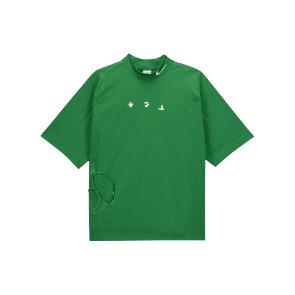 Nike Топ Off-White с короткими рукавами из коллекции X (Азия) Зеленые/белые топы унисекс Kelly DV4454-389