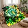 Sporting CP FC Soft Flannel Fleece Blanket Lightweight Cozy Warm Throw Blanket For Sofa Bed Home Decor