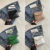 Chic Pu Material Mini Crossbody Bag For Women In Black Khaki Green And White