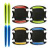 8Pcs/Set Self-Adhesive Car Door Guard Reflective Door Handle Protective Film  Driving Safety
