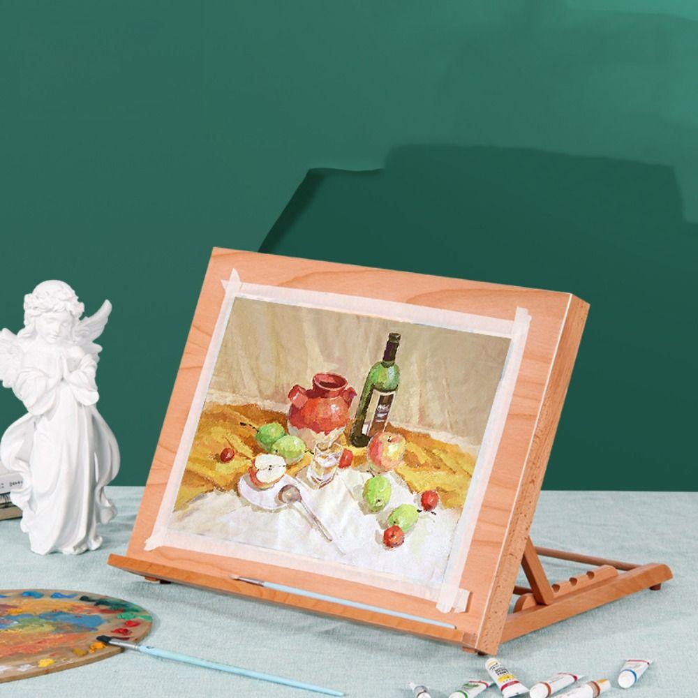 Multifunction Beech Wood Table Easel Folding Sketch Easel Fashion Art Painting Easel Artists