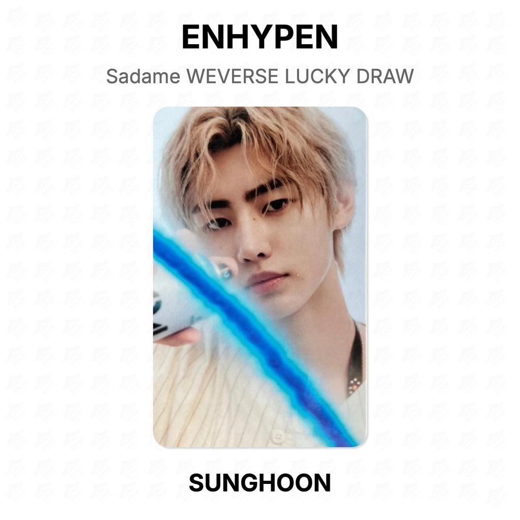 ENHYPEN Sadame WEVERSE Счастливый розыгрыш Официальная фотокарточка