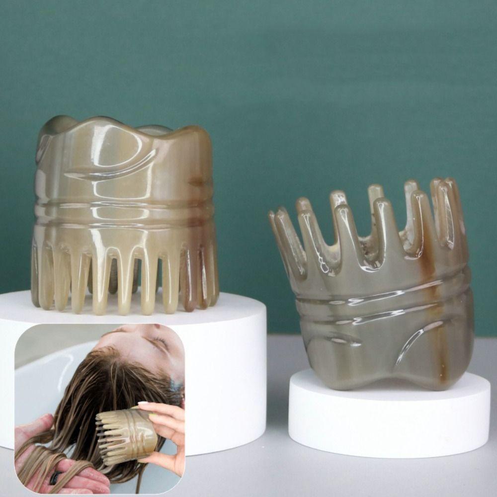 Gua Sha Ox Horn Massage Comb Meridian Scrapping Buffalo Horn Meridian Comb Men