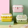 Симпатичный портативный студенческий ланч-бокс, пригодный для микроволновой печи, детский мультяшный ланч-бокс, независимое отделение