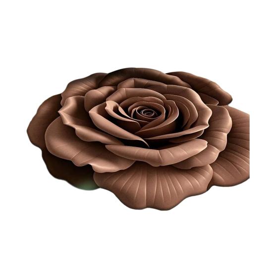 Yousheng Коврик для пола Большой размер Нескользящий Цветочный Плюшевый ковер с 3D визуальным эффектом Легкий в уходе Напольный коврик Гостиная Ванная комната Кухня Декор