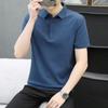 Мужская футболка с коротким рукавом, повседневная, с воротником-поло