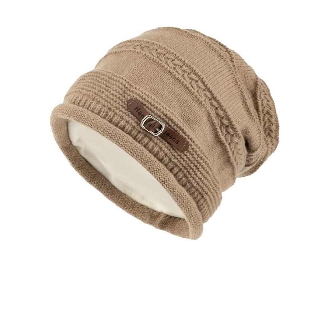 Thickly Lined Slouchy Beanie Warm Winter Knit Cap Slouchy Brimless Hat  Festival