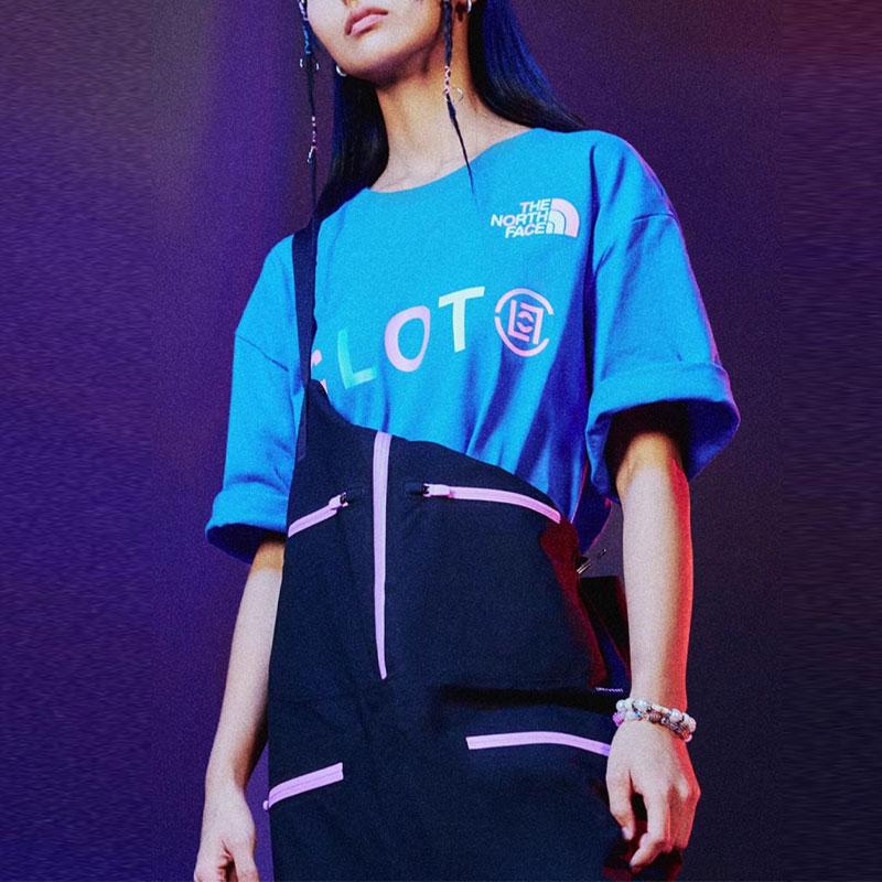 THE NORTH FACE x CLOT SS24 T Shirt Unisex Blue NF0A8A5R-QBO