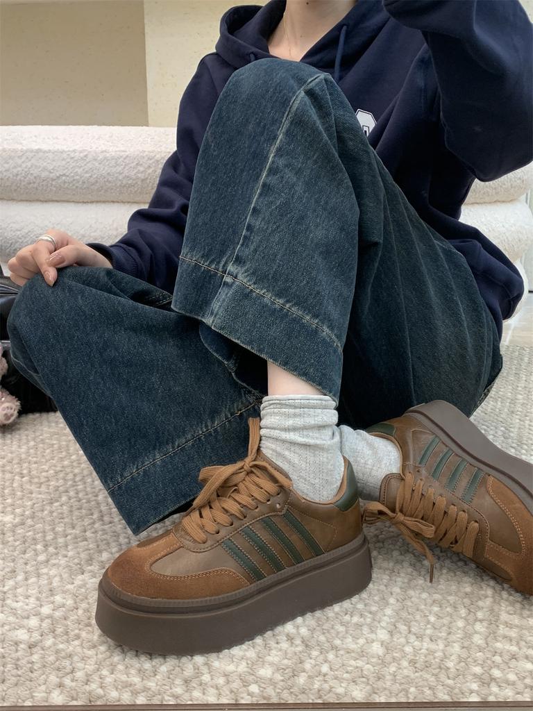 Модная женская вулканизированная обувь, дизайн, круглый носок, шнуровка, спортивная повседневная женская обувь, удобная обувь на плоской подошве, zapatos de mujer