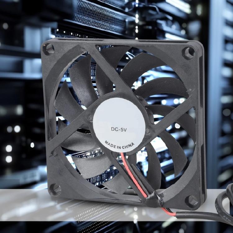 Мощный 13CFM 80мм 80x80x10мм Бесщеточный USB Вентилятор для Охлаждения ПК ЦП Корпуса Контроль Температуры Электронный