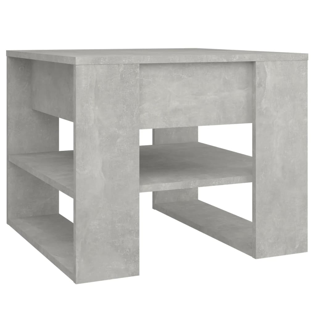Vidaxl Stolik Kawowy, Betonowy, 55,5X55X45 Cm, Materiał Drewnopochodny