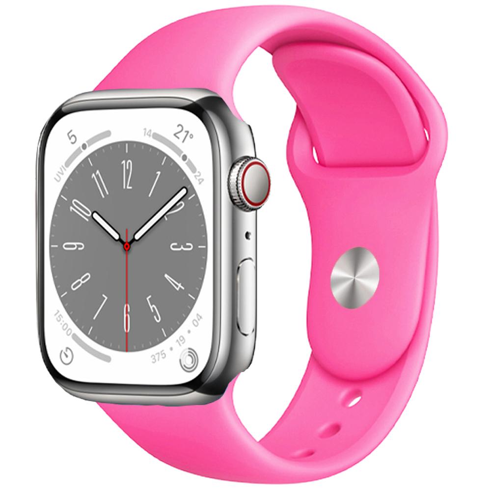 Силиконовый ремешок для Apple Watch Band 49 мм, 45 мм, 44 мм, 42 мм, 41 мм, 40 мм, 38 мм, ремешок для часов, браслет, ремешок iWatch Series 8, 7, 6, 5, 4, 3 SE, ремешок