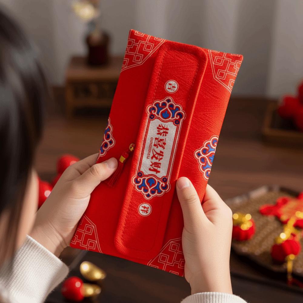 Brocade Embroidered Children's Money Bag Traditional Lucky Money Packet Spring Festival Supplies