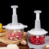 1pc Manual Press Type Meat Grinder Household Garlic Meat Cutter Grinders Whisk Stirre Kitchen Food Chopper Home Food Processor