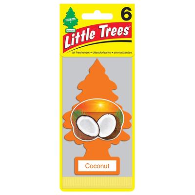 Освежитель воздуха Little Tree Отличная цена 6 Освежитель воздуха Little Tree Кокос упаковка из 6 штук [Кокос 6 штук] упаковка!