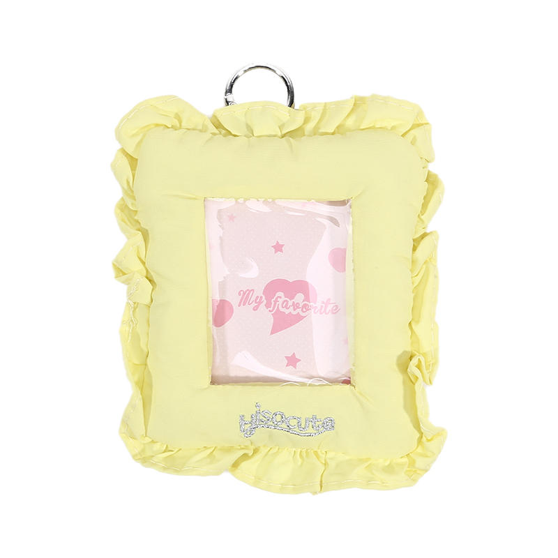 3 Inch Dopamine Cute Photo Card CaseSmall Item Storage Pouch Soft Pillow Shaped Photocard Holder K-Pop Idol Card Sleeve Bag Pendant