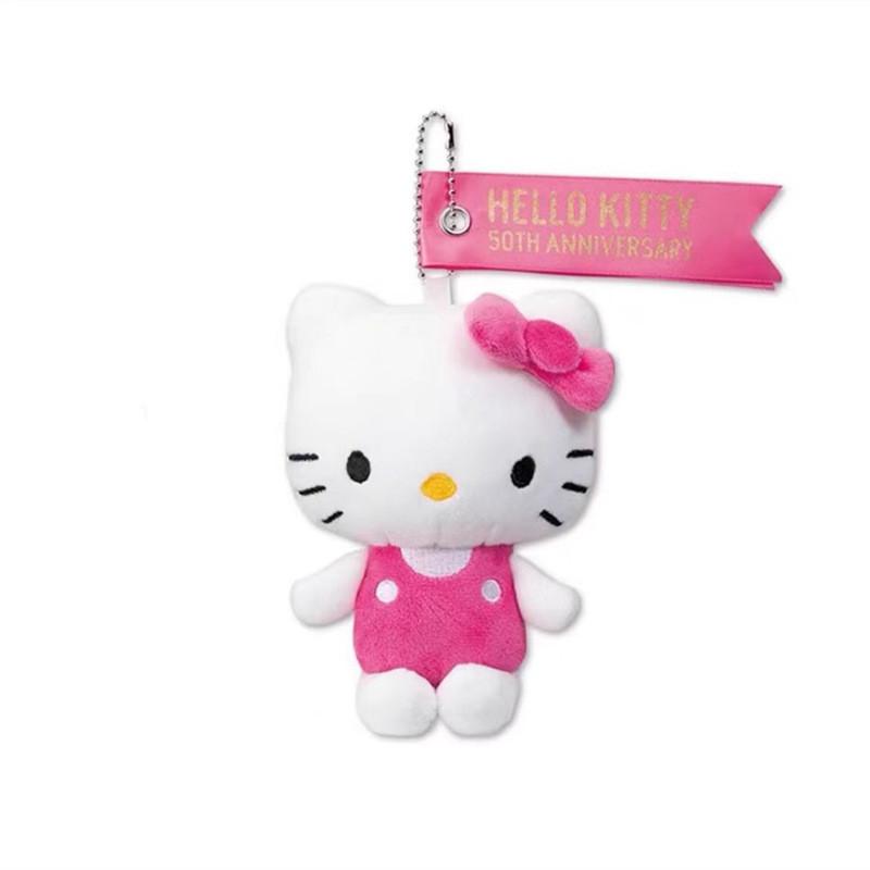 Очаровательная плюшевая игрушка Hello Kitty Подарок к 50-летию Мягкая и приятная на ощупь Брелок-аксессуар
