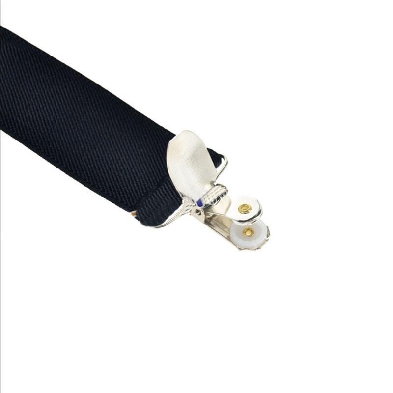 Мужские и женские эластичные подтяжки, регулируемые ремни с зажимами, ремни для брюк унисекс