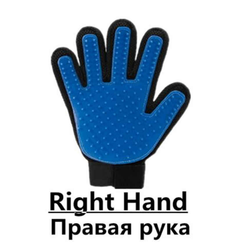 Перчатка для вычесывания шерсти у домашних животных