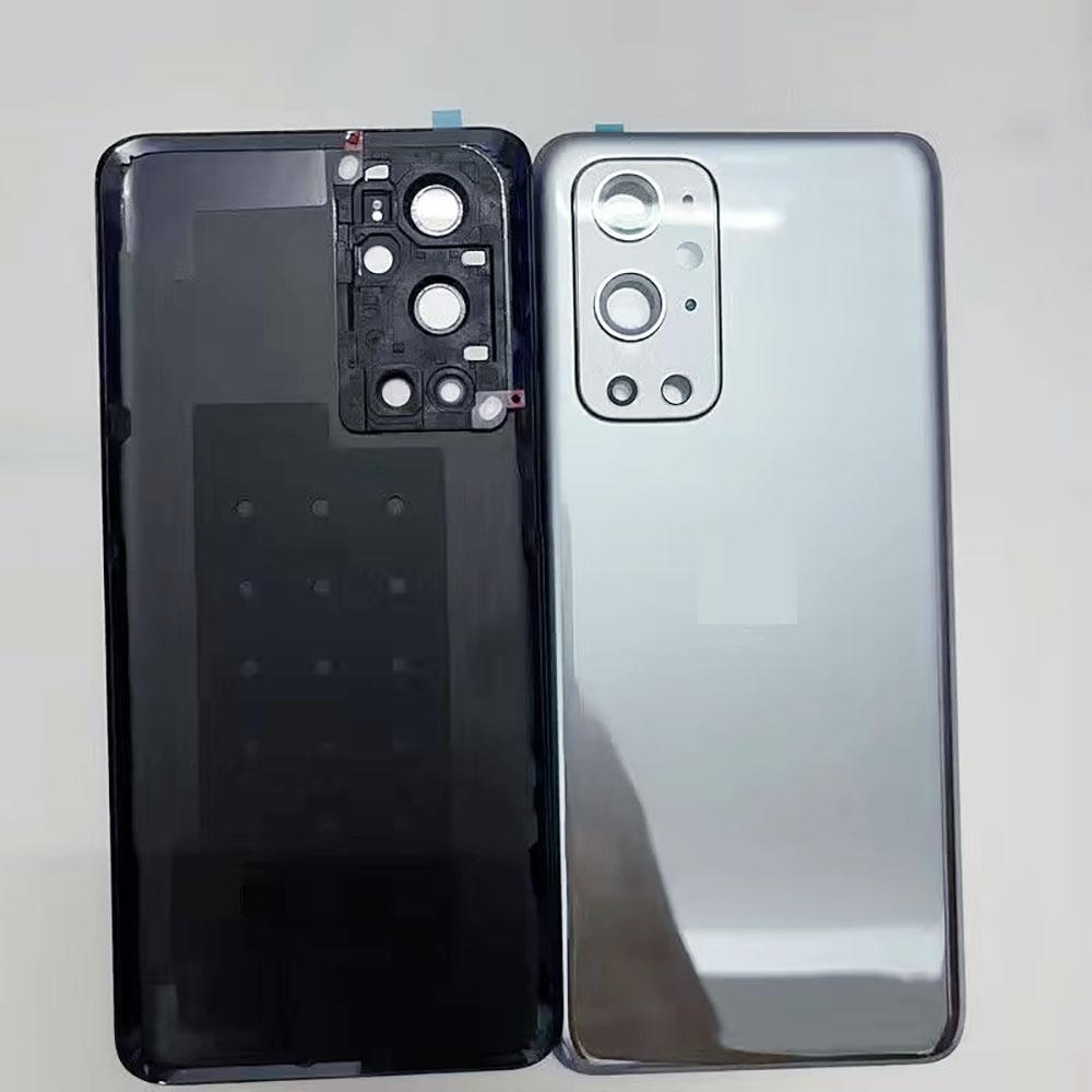 Задняя крышка аккумулятора из стекла с рамкой и линзой для OnePlus 9Pro/1+9 Pro Серебристый