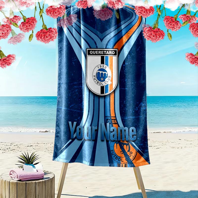 Name Custom Gallos Blancos Print Beach Towel, Large Soft Quick Dry Towel for Beach Camping Swimming