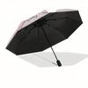 Kawaii, My Melody Automatic Opening and Closing Parasol Compact Travel umbrella with 8 Ribs for Women and Men Ideal Birthday/Christmas Gift,