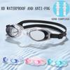 Мужские и женские профессиональные водонепроницаемые противотуманные очки, модные силиконовые очки для дайвинга с плоской сумкой высокой четкости