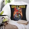 GunsNRoses Здесь чехол на подушку рок-метал группа Мерч Печать Наволочка Декоративная подушка Чехол для подушки Декор для дома Молния Разные размеры