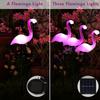 Solar Flamingo Garden Decor Outdoor Waterproof Landscape Lights Villa Lawn Lamp Patio Walkway Lights Holiday Pathway Decoration