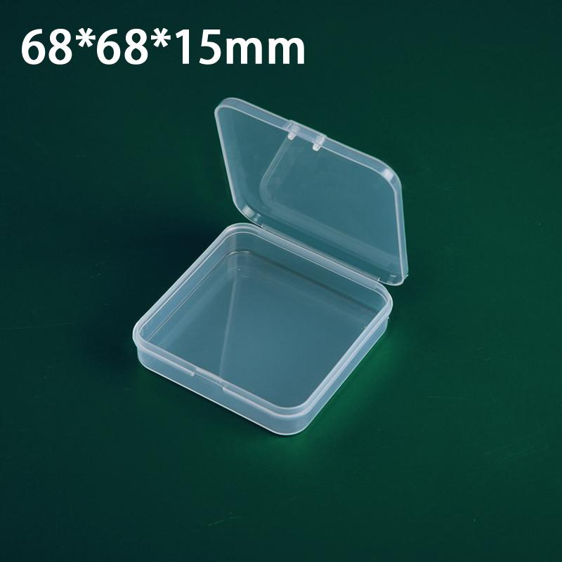 New Mini Plastic Box Rectangular Translucent Packing Box Dustproof Durable Strong Jewelry Button Sundries Storage Case Container