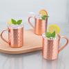 Новые 100% медные кружки Pure Solid Moscow Mule PURE Copper Mugs-Shaped 400ml Cocktail Cups Beer Milk Mug Drinkware
