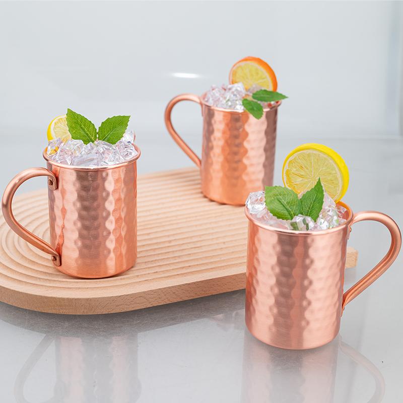Новые 100% медные кружки Pure Solid Moscow Mule PURE Copper Mugs-Shaped 400ml Cocktail Cups Beer Milk Mug Drinkware