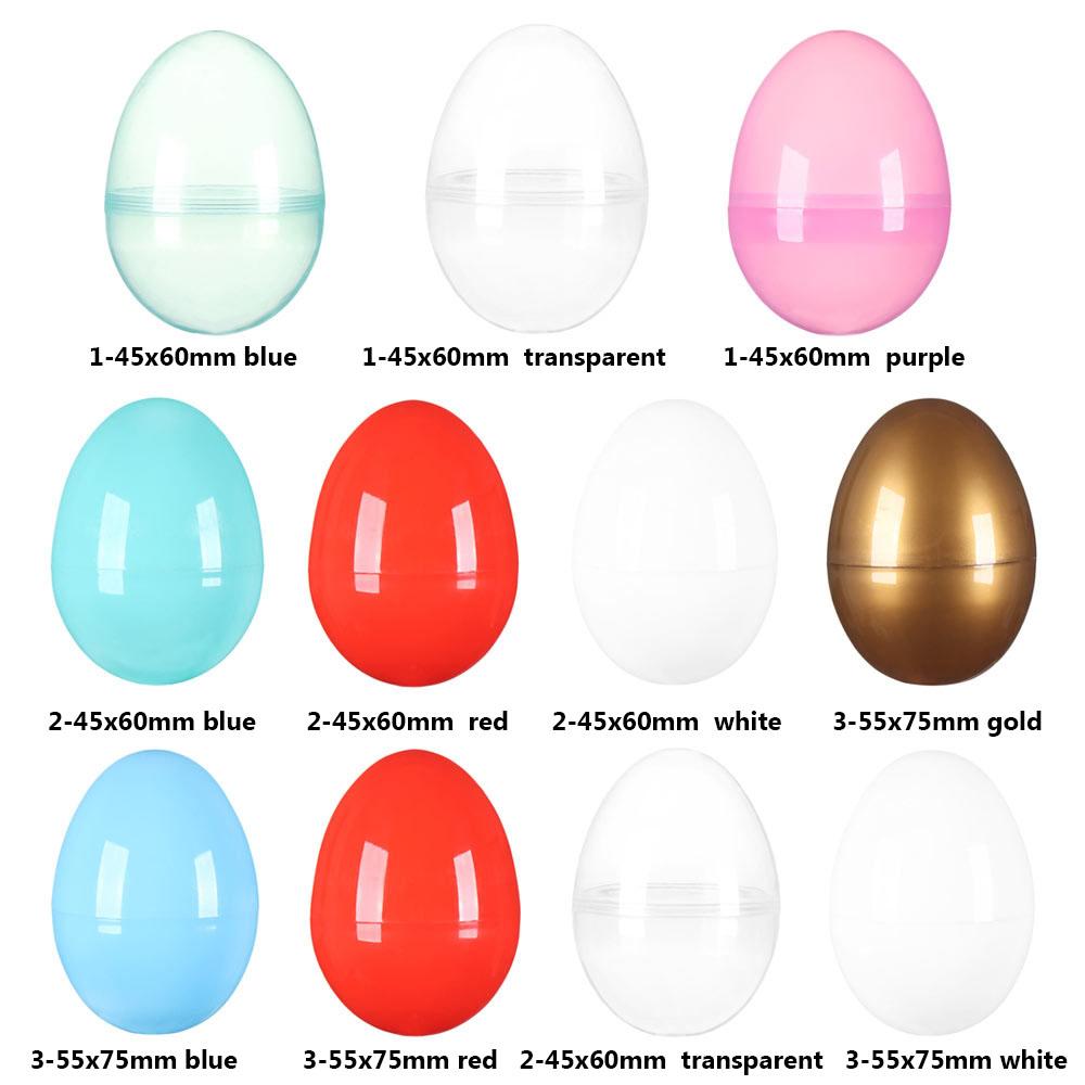Toys Accessories Add Treats Decoration Easter Decor Party Decor Plastic Fillable Egg Easter Eggs