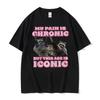 My Pain Is Chronic But This Ass Is Iconic Tee Shirt Funny Raccoon Meme T Shirt Men's Women's Vintage Kawaii Couples T-shirt Tops
