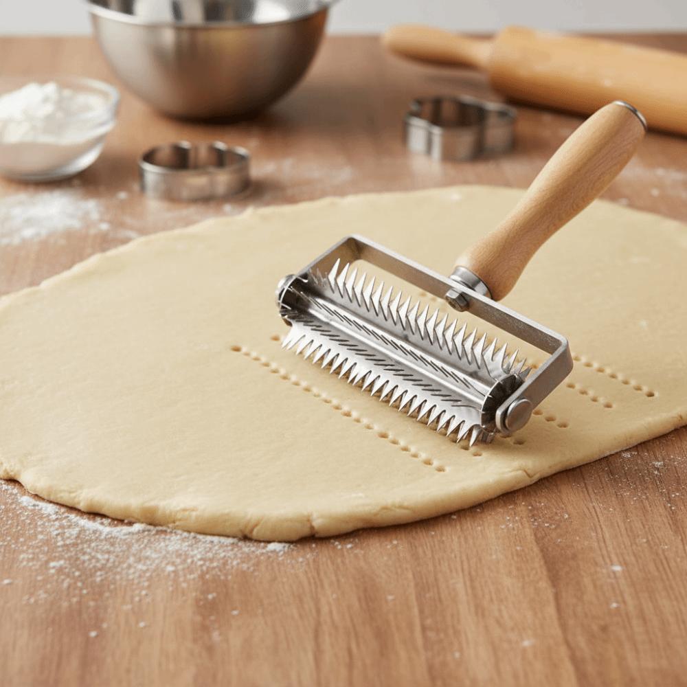 Stainless Steel Pizza Roller Puncher Effort-saving Berry Crusher Pizza Profile Puncher Dough