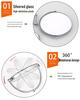 Black Double-Sided Standing Quartz Makeup Mirror for Dressing Table