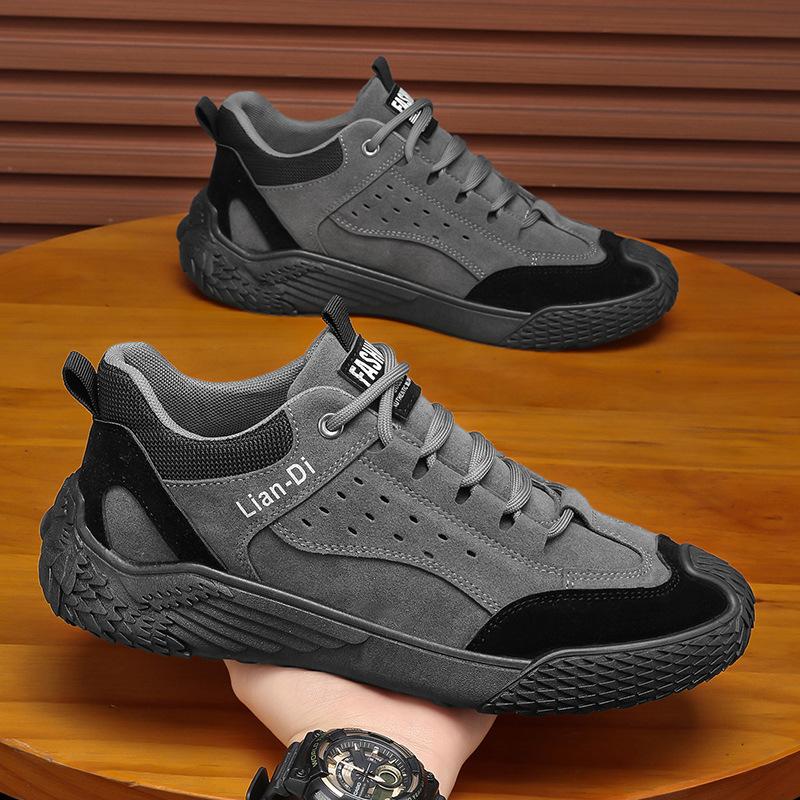 2025 осень новые мужские туфли молодежные спортивные повседневные туфли модные универсальные одинарные туфли британский стиль мужские трендовые туфли