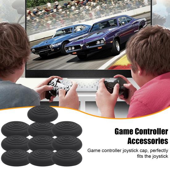 10 шт. Накладки на джойстики для PS5, противоскользящие накладки для больших пальцев на геймпад, силиконовые накладки на аналоговые стики