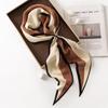 Crepe De Chine Mulberry Silk Scarf: Dual-Use Women's Fashion Shawl, Sun Protection, and Neck Warmer. Elegant and Stylish for 2025.