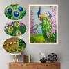 Special Shaped Diamond Embroidery Animal,Peacock Partial,Rhinestone 5D DIY Diamond Painting Cross Stitch Diamond Mosaic Decor