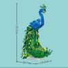 Non-Toxic 807Pcs Beautiful Peacock Building Blocks Set 3D Models Animals Birds Kids Toys New Year Decorations Gifts Sets