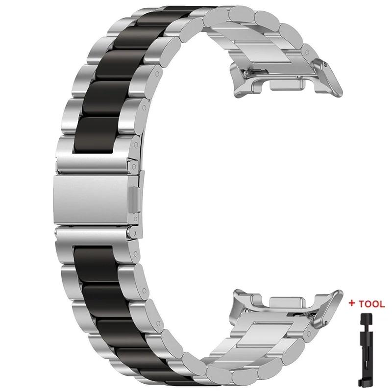 Ремешок из нержавеющей стали для Samsung Galaxy Watch 8/Classic 8 40 мм 44 мм Ремешок для Watch Ultra 2 Ремешок для Galaxy Watch 7 Ultra