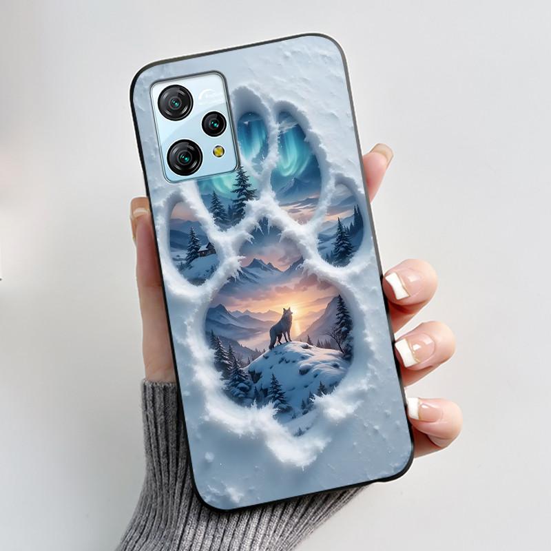 Для Blackview A53 Чехол Blackview A53 Pro Задняя крышка Роскошный Милый Любовь Кролик Забавный Черный ТПУ Мягкий Силикон Защитный Чехол для Телефона