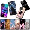 Для OPPO A54 A40 A60 A80 A18 A16 A17 A38 A78 A79 A57 A55 A96 A15 A12 Чехол для телефона Котёнок Кошка Мяу Обои Корпус